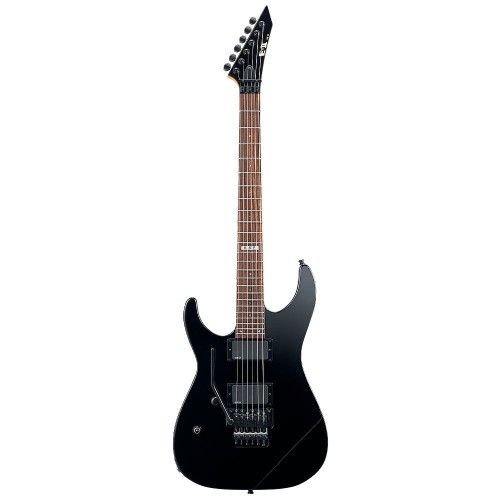 ESP E-II M-II Neck Thru Left Black elektriskā ģitāra kreiļiem + futrālis