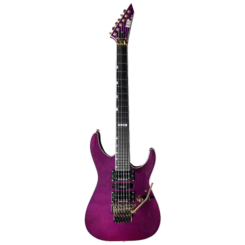 ESP Custom Shop Emppu Vuorinen EV-1 See-Through Purple elektriskā ģitāra ESP Custom Shop Emppu Vuorinen EV-1 See-Through Purple elektriskā ģitāra
