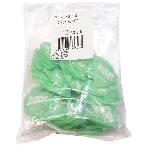 ESP Grip 0.8mm Green mediatori, 100 gab. ESP Grip 0.8mm Green mediatori, 100 gab.