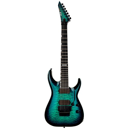 ESP E-II Horizon FR-7 Black Turquoise Burst 7 stīgu elektriskā ģitāra ESP E-II Horizon FR-7 Black Turquoise Burst 7 stīgu elektriskā ģitāra