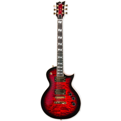 ESP USA Eclipse QM Black Cherry Sunburst EMG elektriskā ģitāra ESP USA Eclipse QM Black Cherry Sunburst EMG elektriskā ģitāra