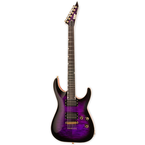 ESP USA Horizon-II QM SD Dark Purple Sunburst elektriskā ģitāra ESP USA Horizon-II QM SD Dark Purple Sunburst elektriskā ģitāra