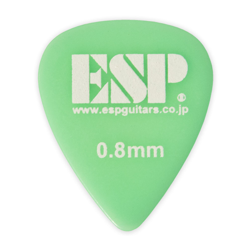 ESP Grip 0.8mm Green mediatori, 10 gab. ESP Grip 0.8mm Green mediatori, 10 gab.