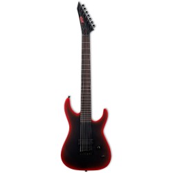 ESP LTD M-7HT Baritone Black Metal II Black Red Burst Satin 7 stīgu elektriskā ģitāra ESP LTD M-7HT Baritone Black Metal II Black Red Burst Satin 7 stīgu elektriskā ģitāra