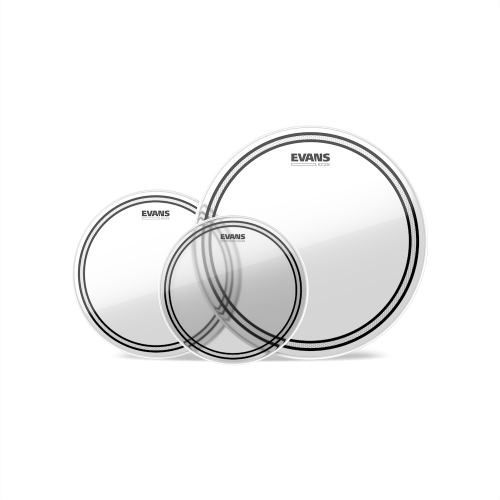 Evans EC2S Clear 10″ / 12″ / 14″ — bungu plēvju komplekts Evans EC2S Clear 10″ / 12″ / 14″ — bungu plēvju komplekts