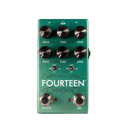 Fortin Fourteen — divkanālu overdrive un boost pedālis