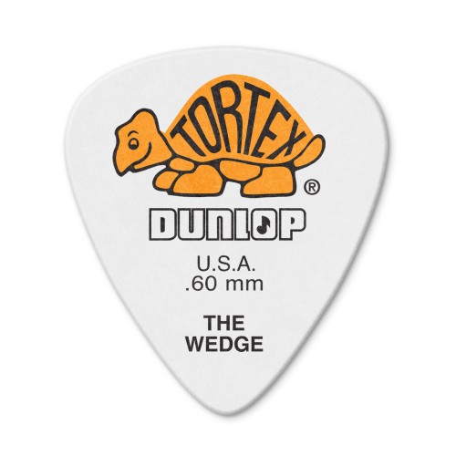 Jim Dunlop 424P060 Tortex Wedge White Guitar Picks .60Mm (12-Pack) — mediatoru komplekts Jim Dunlop 424P060 Tortex Wedge White Guitar Picks .60Mm (12-Pack) — mediatoru komplekts