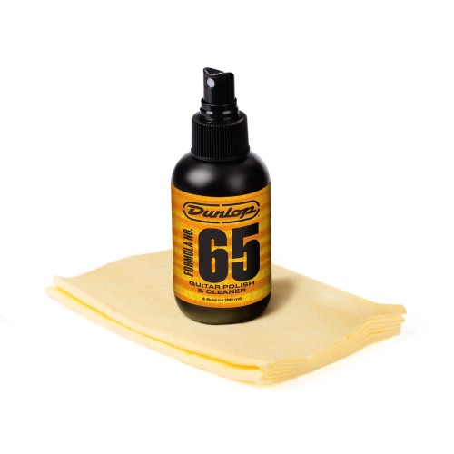 Jim Dunlop 654EMULC Si Formula 65 Pol And Clner W/Cloth — tīrīšanas drāna Jim Dunlop 654EMULC Si Formula 65 Pol And Clner W/Cloth — tīrīšanas drāna