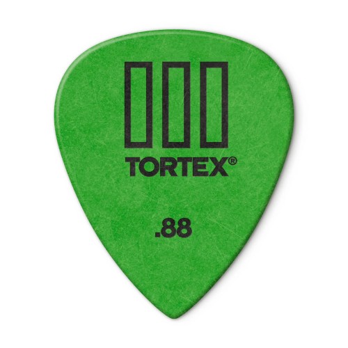 Jim Dunlop 462P088 Tortex T3 Green Guitar Picks .88Mm (12-Pack) — mediatoru komplekts Jim Dunlop 462P088 Tortex T3 Green Guitar Picks .88Mm (12-Pack) — mediatoru komplekts