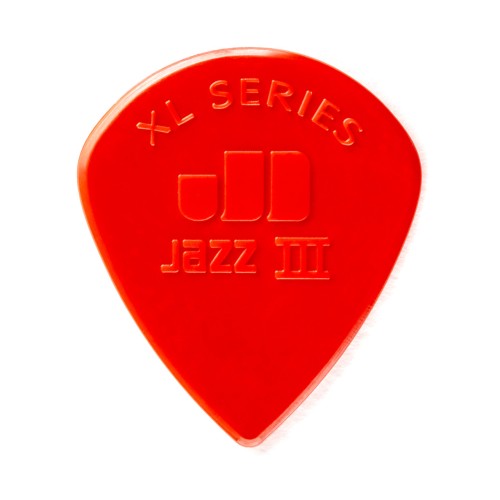 Jim Dunlop 47PXLN NYLON JAZZ 3 RED NYLON XL GUITAR PICKS (6-PACK) (1.38 mm) — mediatoru komplekts Jim Dunlop 47PXLN NYLON JAZZ 3 RED NYLON XL GUITAR PICKS (6-PACK) (1.38 mm) — mediatoru komplekts