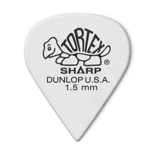 Jim Dunlop 412P150 Tortex Sharp White Guitar Picks 1.5Mm (12-Pack) — mediatoru komplekts Jim Dunlop 412P150 Tortex Sharp White Guitar Picks 1.5Mm (12-Pack) — mediatoru komplekts