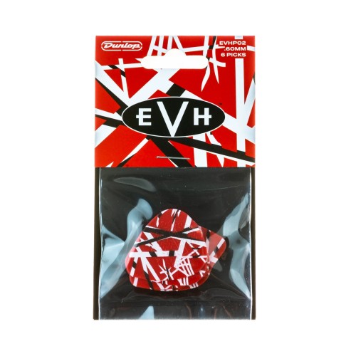 Jim Dunlop EVHP02 Eddie Van Halen Frankenstein Guitar Picks (6-Pack) — mediatoru komplekts