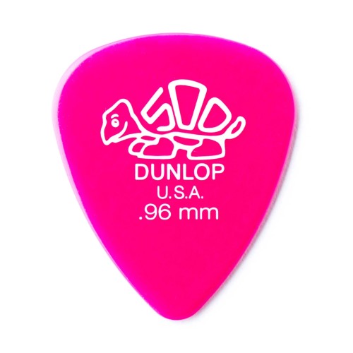 Jim Dunlop 41P096 Delrin 500Dark Pink Guitar Picks .96Mm (12-Bag) — mediatoru komplekts