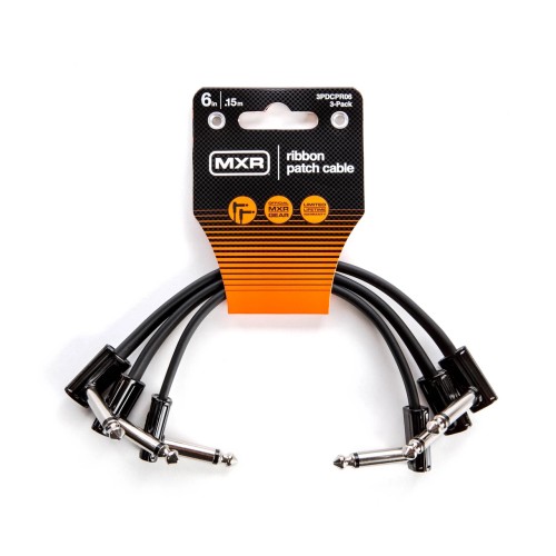 MXR 3PDCPR06 Ribbon Patch Cable 6 In 3/Pk — pedāļu savienojuma vads MXR 3PDCPR06 Ribbon Patch Cable 6 In 3/Pk — pedāļu savienojuma vads
