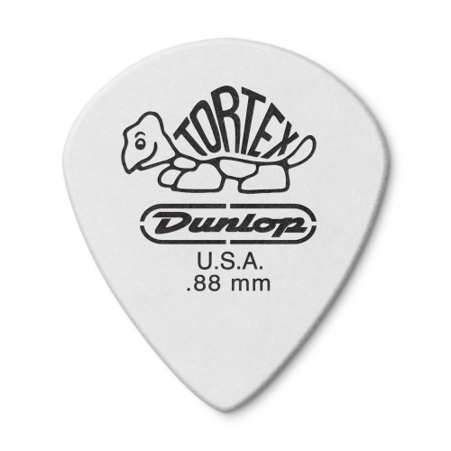 Jim Dunlop 478P088 Tortex White Jazz 3 Guitar Picks .88Mm (12-Pack) — mediatoru komplekts Jim Dunlop 478P088 Tortex White Jazz 3 Guitar Picks .88Mm (12-Pack) — mediatoru komplekts