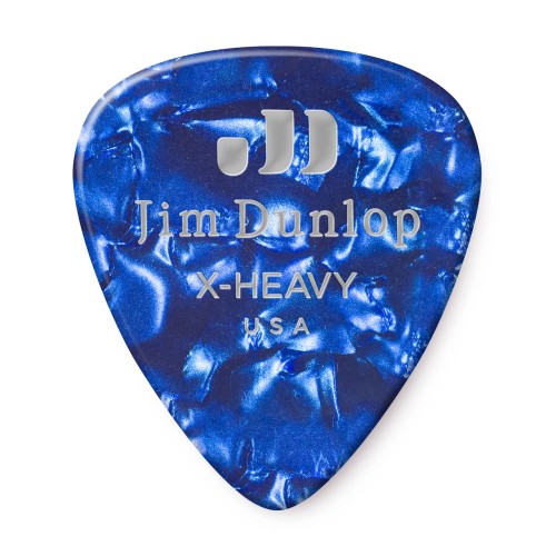 Jim Dunlop 483P10XH Blue Pearloid Celluloid Extra Heavy Guitar Picks (12-Bag) — mediatoru komplekts Jim Dunlop 483P10XH Blue Pearloid Celluloid Extra Heavy Guitar Picks (12-Bag) — mediatoru komplekts