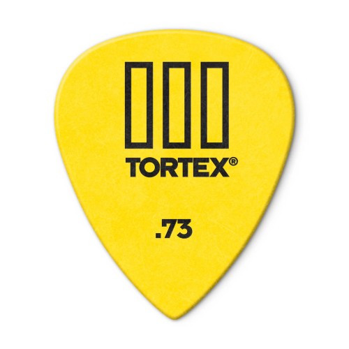 Jim Dunlop 462P073 Tortex T3 Yellow Guitar Picks .73Mm (12-Pack) — mediatoru komplekts Jim Dunlop 462P073 Tortex T3 Yellow Guitar Picks .73Mm (12-Pack) — mediatoru komplekts