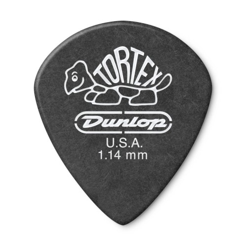 Jim Dunlop 482P114 Tortex Pitch Black Jazz 3 Guitar Picks 1.14Mm (12-Pack) — mediatoru komplekts Jim Dunlop 482P114 Tortex Pitch Black Jazz 3 Guitar Picks 1.14Mm (12-Pack) — mediatoru komplekts