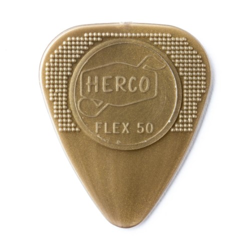 Jim Dunlop HE210P Herco Flex 50 Gold Light Guitar Picks (12-Bag) — mediatoru komplekts Jim Dunlop HE210P Herco Flex 50 Gold Light Guitar Picks (12-Bag) — mediatoru komplekts