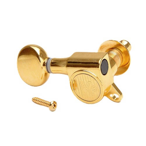 Kluson Modern Roundback Oval 6R Gold stīgu spriegotāji Kluson Modern Roundback Oval 6R Gold stīgu spriegotāji