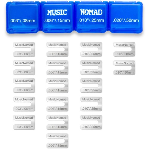 MusicNomad MN630 — tremolo tiltiņa un slēdzamā slieksnīša starplikas, 18 gab.