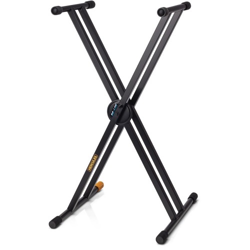 Hercules KS120B — dubultā X taustiņinstrumenta statīvs Hercules KS120B — dubultā X taustiņinstrumenta statīvs
