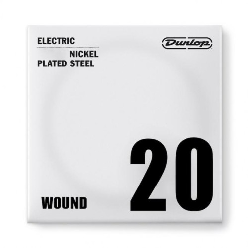 Jim Dunlop DEN20 Nickel Wound Electric Guitar Single String .020 — elektriskās ģitāras atsevišķa stīga
