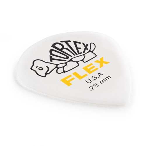 Jim Dunlop 466P073 Tortex Flex Jazz 3 XL White Guitar Picks .73Mm (12-Pack) — mediatoru komplekts Jim Dunlop 466P073 Tortex Flex Jazz 3 XL White Guitar Picks .73Mm (12-Pack) — mediatoru komplekts