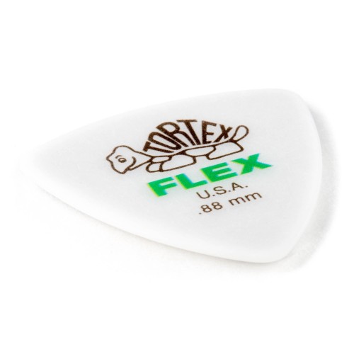 Jim Dunlop 456P088 Tortex Flex Triangle White Guitar Picks .88Mm (6-Pack) — mediatoru komplekts Jim Dunlop 456P088 Tortex Flex Triangle White Guitar Picks .88Mm (6-Pack) — mediatoru komplekts