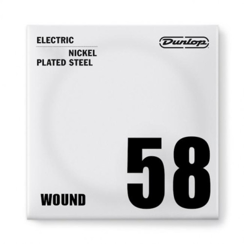 Jim Dunlop DEN58 Nickel Wound Electric Guitar Single String .058 — elektriskās ģitāras atsevišķa stīga
