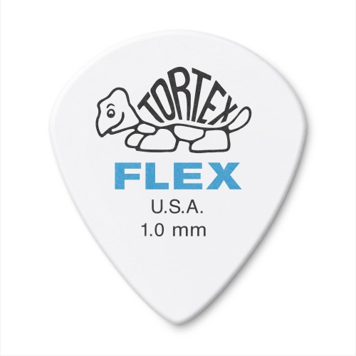 Jim Dunlop 468R100 Tortex Flex Jazz 3 White Guitar Picks 1.0Mm (72-Bag) — mediatoru komplekts Jim Dunlop 468R100 Tortex Flex Jazz 3 White Guitar Picks 1.0Mm (72-Bag) — mediatoru komplekts