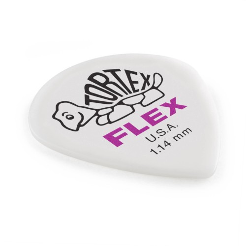 Jim Dunlop 466R114 Tortex Flex Jazz 3 XL White Guitar Picks 1.14Mm (72-Bag) — mediatoru komplekts Jim Dunlop 466R114 Tortex Flex Jazz 3 XL White Guitar Picks 1.14Mm (72-Bag) — mediatoru komplekts