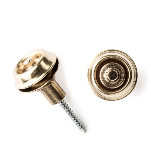 Jim Dunlop SLS1402BR Straplok Flush Mount Brass Finish Strap Retainers — siksnas fiksators