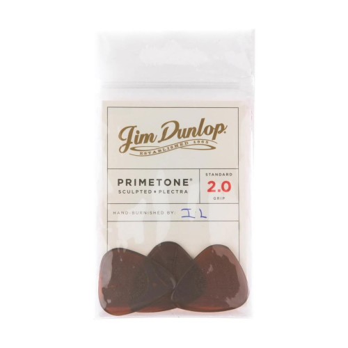 Jim Dunlop 510P200 Primetone Standard Grip Guitar Picks 2.0Mm (3-Pack) — mediatoru komplekts Jim Dunlop 510P200 Primetone Standard Grip Guitar Picks 2.0Mm (3-Pack) — mediatoru komplekts