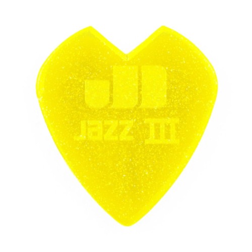 Jim Dunlop 47PKH3NYS K HAMMETT YEL SPARKLE JAZZ III-6/PLYPK (1.38 mm) — mediatoru komplekts