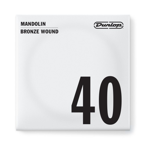 Jim Dunlop DMP40 Nickel Wound Phosphor Bronze Mandolin Light Single A String .040 — mandolīnas atsevišķa stīga