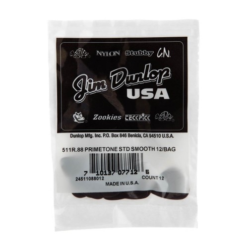 Jim Dunlop 511R088 Primetone Standard Guitar Picks .88Mm (12-Bag) — guitar pick pack Jim Dunlop 511R088 Primetone Standard Guitar Picks .88Mm (12-Bag) — guitar pick pack