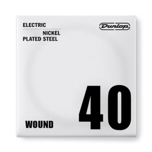 Jim Dunlop DEN40 Nickel Wound Electric Guitar Single A/E String .040 — elektriskās ģitāras atsevišķa stīga