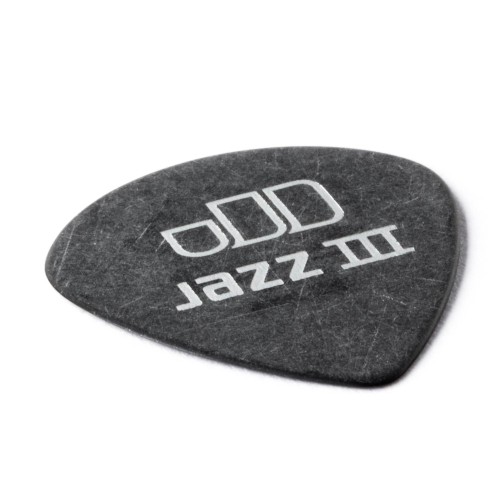 Jim Dunlop 482R050 Tortex Pitch Black Jazz 3 Guitar Picks .50Mm (72-Bag) — mediatoru komplekts