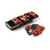 Jim Dunlop JHPT14H Authentic Hendrix '69 Psych Series Voodoo Fire Pick Tin — mediatoru komplekts Jim Dunlop JHPT14H Authentic Hendrix '69 Psych Series Voodoo Fire Pick Tin — mediatoru komplekts