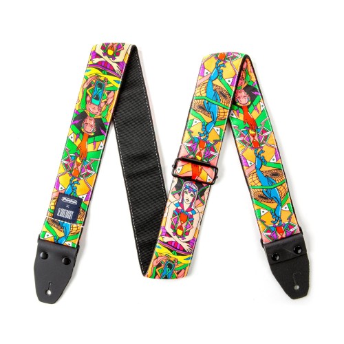 Jim Dunlop ILD08 Ilovedust Jacquard Guitar Strap - Hourglass — ģitāras siksna