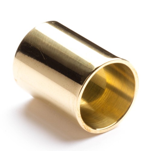 Jim Dunlop 223 Medium Knuckle Size Medium Wall Brass Slide — slaids Jim Dunlop 223 Medium Knuckle Size Medium Wall Brass Slide — slaids