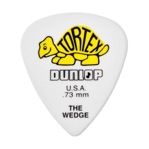 Jim Dunlop 424P073 Tortex Wedge White Guitar Picks .73Mm (12-Pack) — mediatoru komplekts Jim Dunlop 424P073 Tortex Wedge White Guitar Picks .73Mm (12-Pack) — mediatoru komplekts