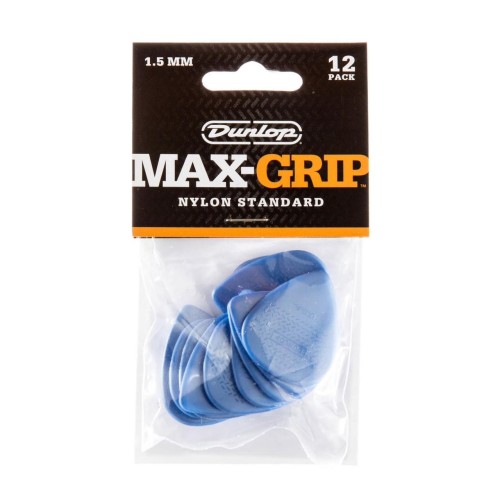 Jim Dunlop 449P150 Nylon Max-Grip Standard Guitar Picks 1.5Mm (12-Pack) — mediatoru komplekts Jim Dunlop 449P150 Nylon Max-Grip Standard Guitar Picks 1.5Mm (12-Pack) — mediatoru komplekts