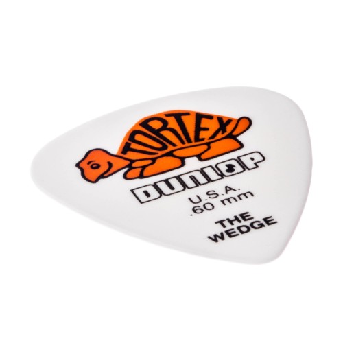 Jim Dunlop 424R060 Tortex Wedge White Guitar Picks .60Mm (72-Bag) — mediatoru komplekts Jim Dunlop 424R060 Tortex Wedge White Guitar Picks .60Mm (72-Bag) — mediatoru komplekts
