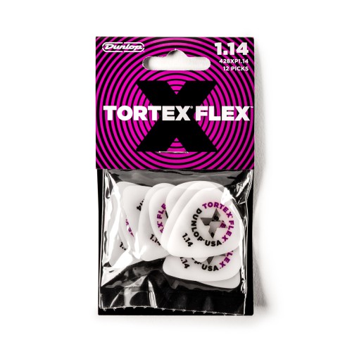 Jim Dunlop 428XP114 Tortex Flex X Std 12/Plypk — mediatoru komplekts Jim Dunlop 428XP114 Tortex Flex X Std 12/Plypk — mediatoru komplekts