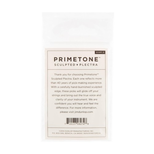Jim Dunlop 514P150 Primetone Semi Round Guitar Picks 1.5Mm (3-Pack) — mediatoru komplekts Jim Dunlop 514P150 Primetone Semi Round Guitar Picks 1.5Mm (3-Pack) — mediatoru komplekts