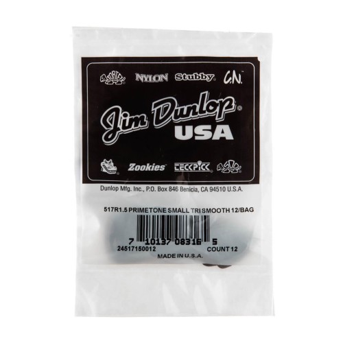 Jim Dunlop 517R150 Primetone Small Tri Smooth Guitar Picks 1,5Mm (12-Bag) — mediatoru komplekts Jim Dunlop 517R150 Primetone Small Tri Smooth Guitar Picks 1,5Mm (12-Bag) — mediatoru komplekts