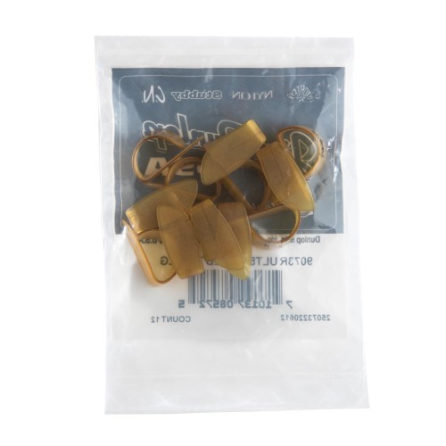 Jim Dunlop 9073R Ultex Gold Large Thumbpicks (12-Bag) — pirkstu mediatoru komplekts Jim Dunlop 9073R Ultex Gold Large Thumbpicks (12-Bag) — pirkstu mediatoru komplekts