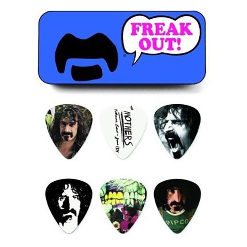Jim Dunlop ZAPPT02M Frank Zappa Blue Medium Guitar Pick Tin (6 Pcs) — mediatoru komplekts Jim Dunlop ZAPPT02M Frank Zappa Blue Medium Guitar Pick Tin (6 Pcs) — mediatoru komplekts